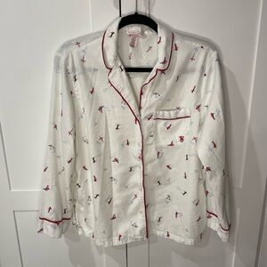 Victoria's Secret Skiers Flannel Pajama Top